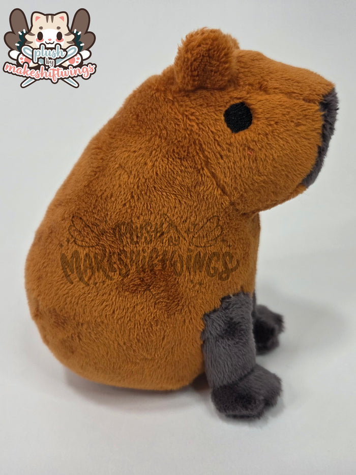Capybara ramen bowl (minky, open eyes)