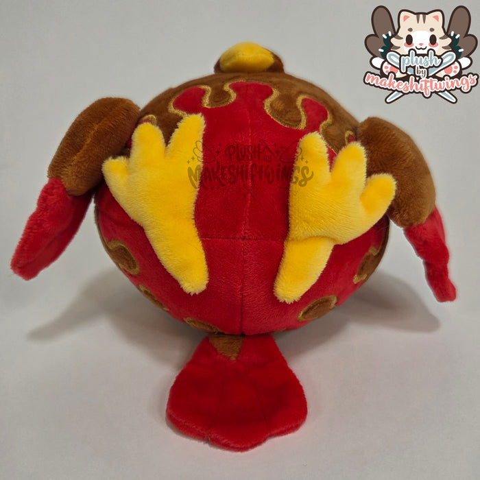 Caramel apple owl plush