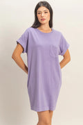 Casual Pocket Tee Dress