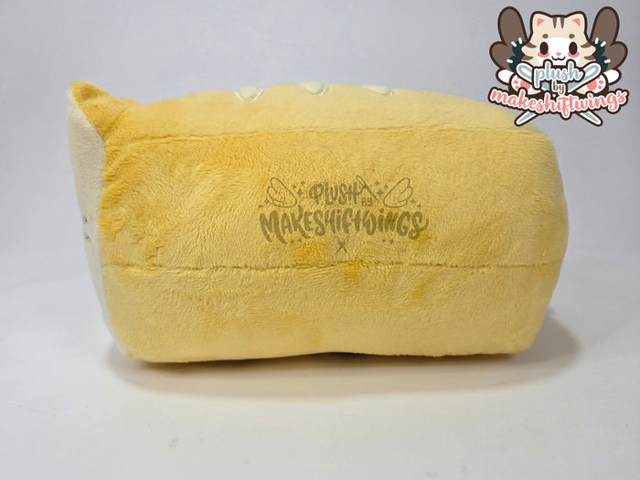 Cat bread loaf - 3mm minky (Plain tail)