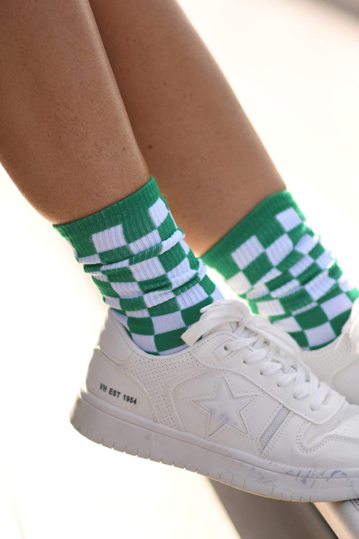 Checkered Game Day Socks