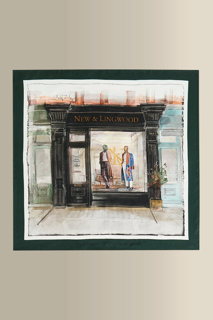 Chiltern Street Store Silk Pocket Square