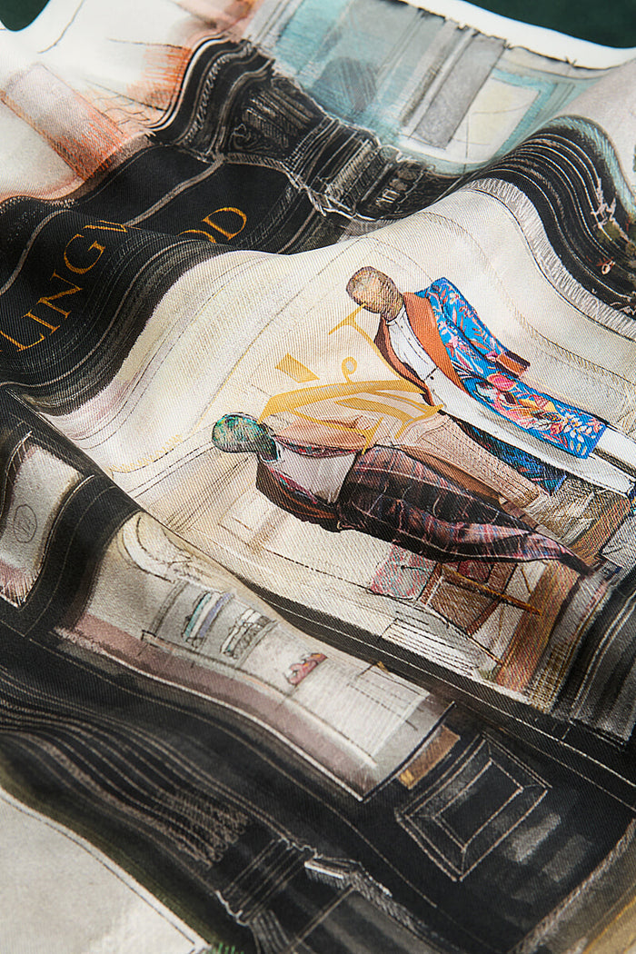 Chiltern Street Store Silk Pocket Square