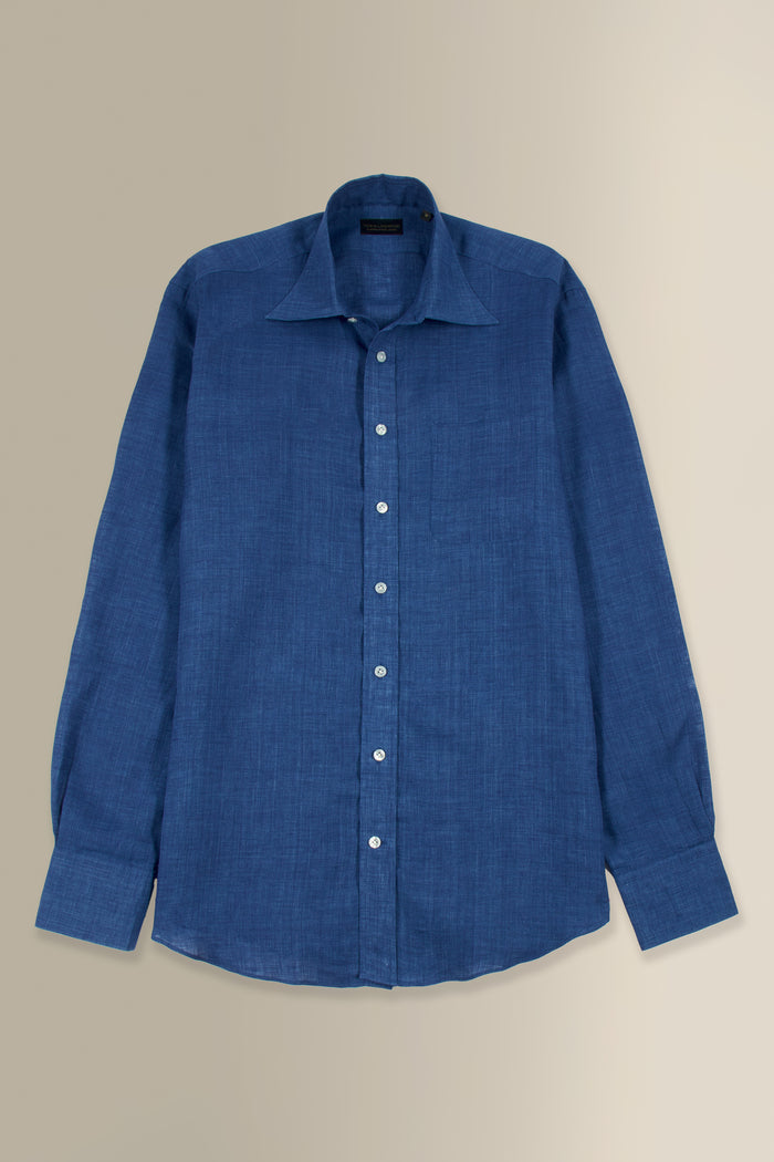 Cobalt Linen Salcombe Shirt