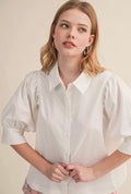 Collared & Cuffed Button Blouse