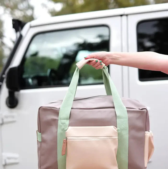 Color Block Duffle Bag