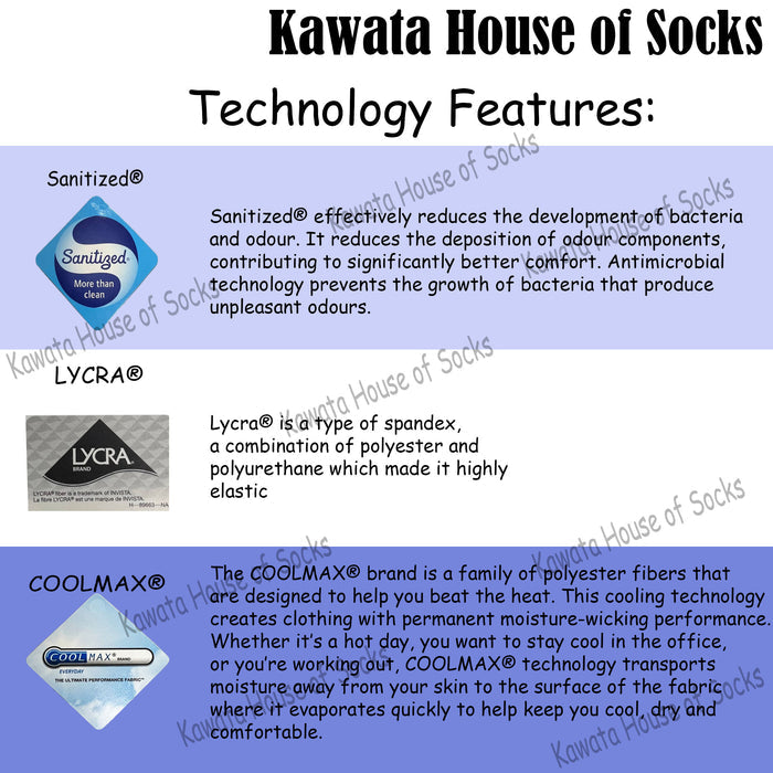COOLMAX® Mid-Calf Sport Socks B| Anti Bacterial and Anti Odour Socks | Skating Socks