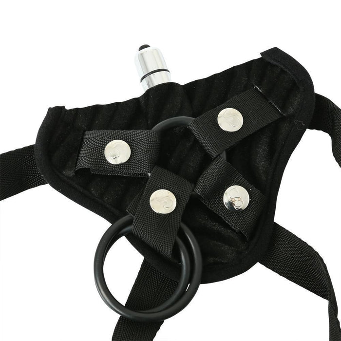 Corsette Harness Black Vibrating Intimates Adult Boutique