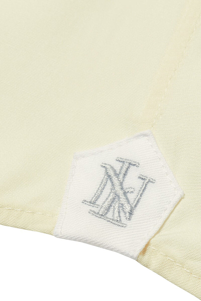 Cream Cutaway Collar Tailored Fit Single Cuff Poplin Shirt