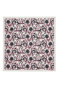 Cream Floral Print Cotton Bandana