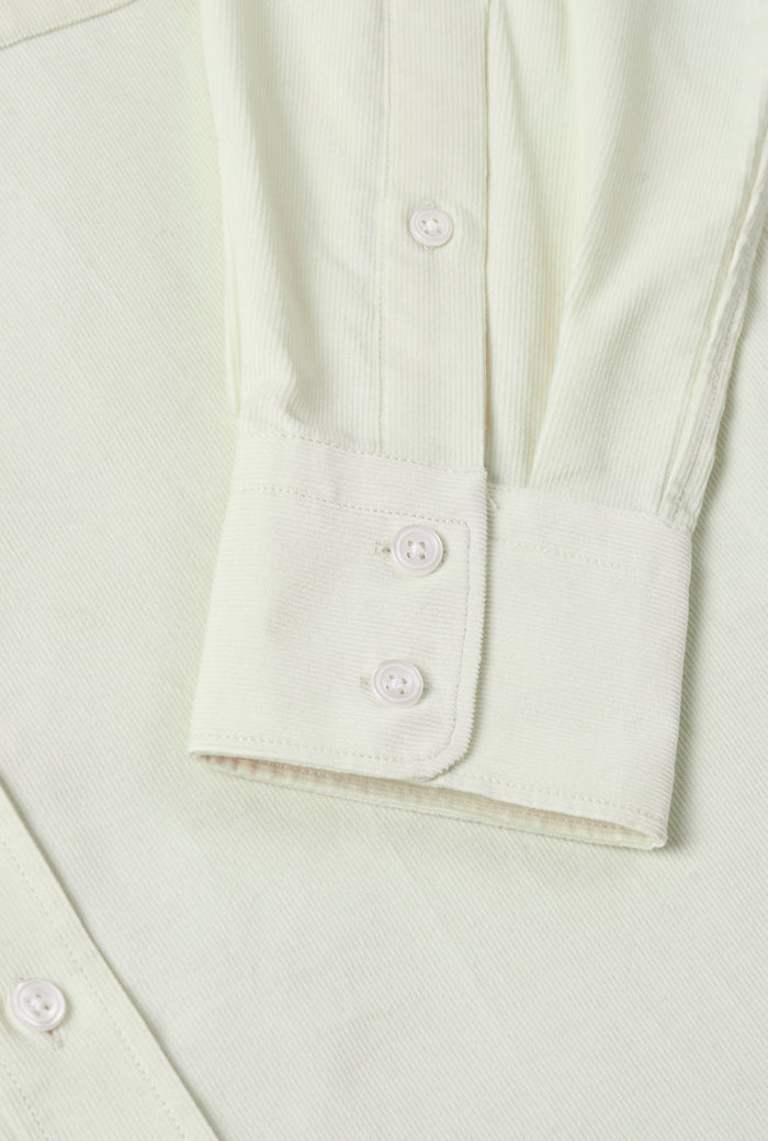 Cream Needlecord Salcombe Shirt