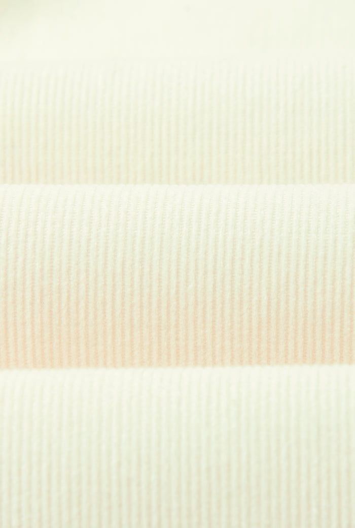 Cream Needlecord Salcombe Shirt