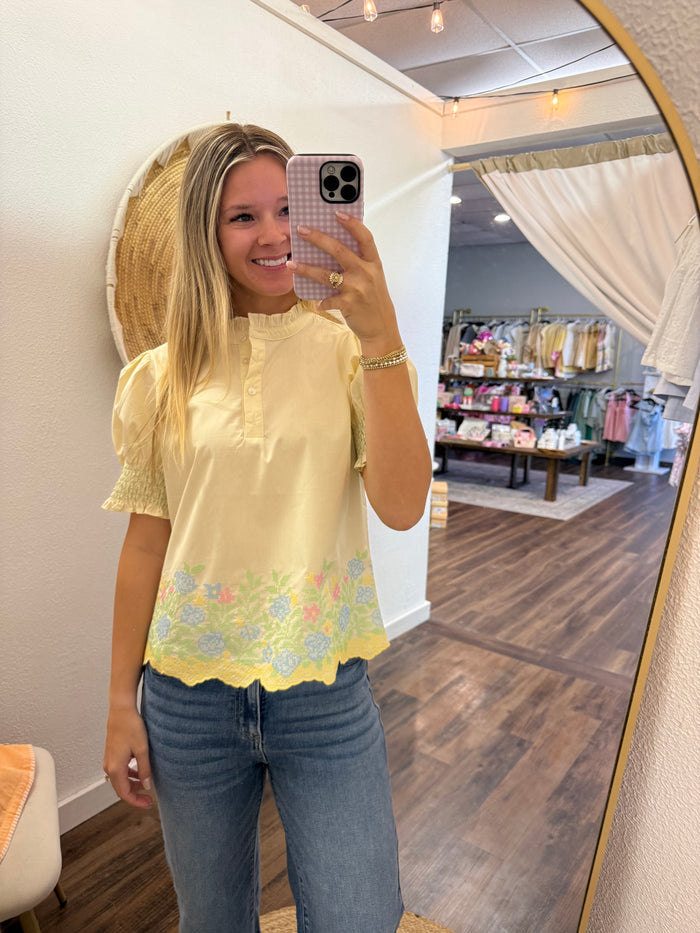 Cream of the Crop Floral Top