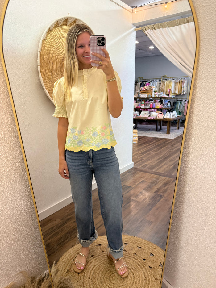 Cream of the Crop Floral Top