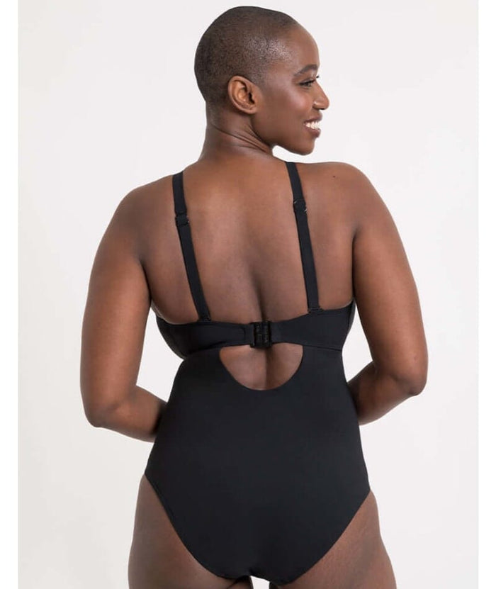 Curvy Kate Zip Tide Wire Free Multiway One Piece Swimsuit - Black Swim