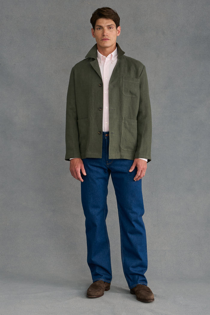 Dark Blue Dark Wash Denim Jeans