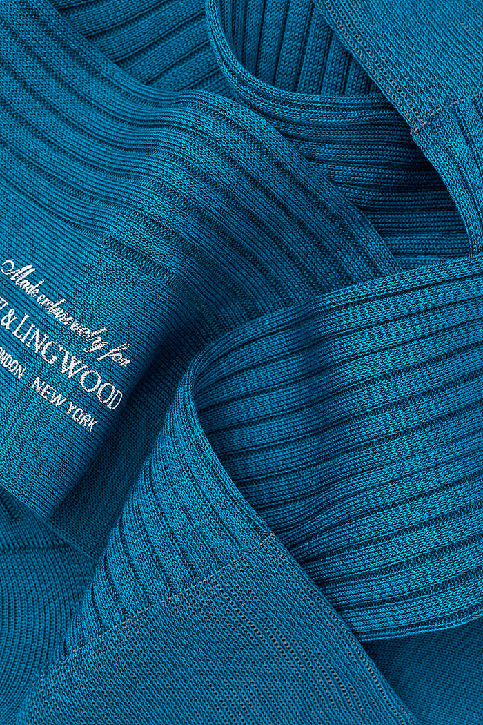 Dark Blue Mid Calf Cotton Socks
