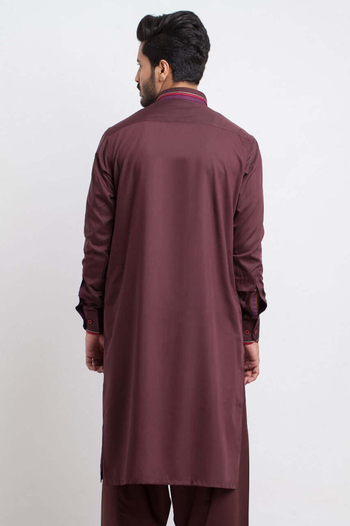 Deep Maroon Shalwar Kameez AI-SHKZ-00146
