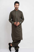 Deep Olive Green Shalwar Kameez AI-SHKZ-00148