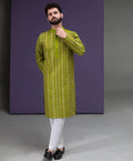 Dhanak - Parrot Green & Gold