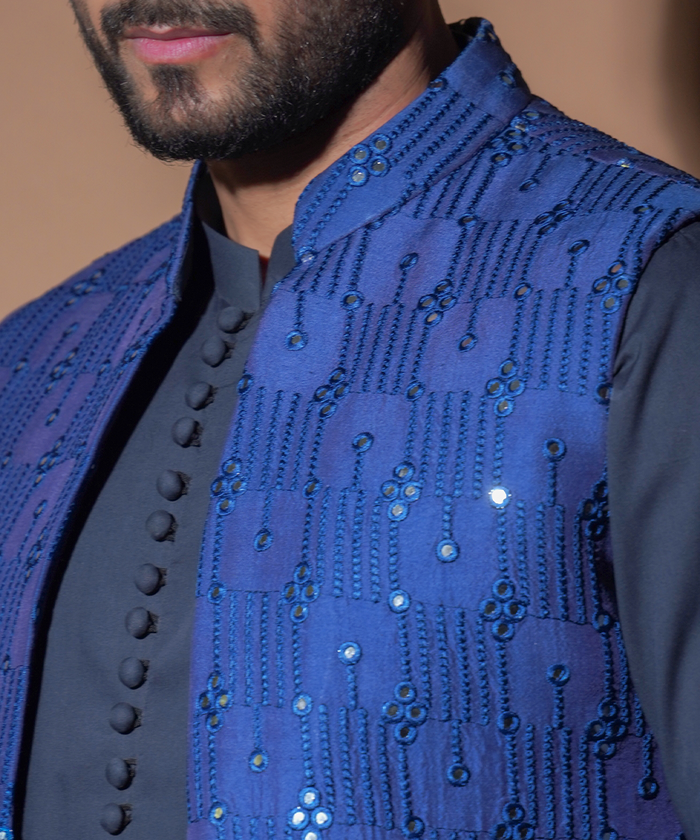Dynamic 9mm - Ink Blue Waistcoat