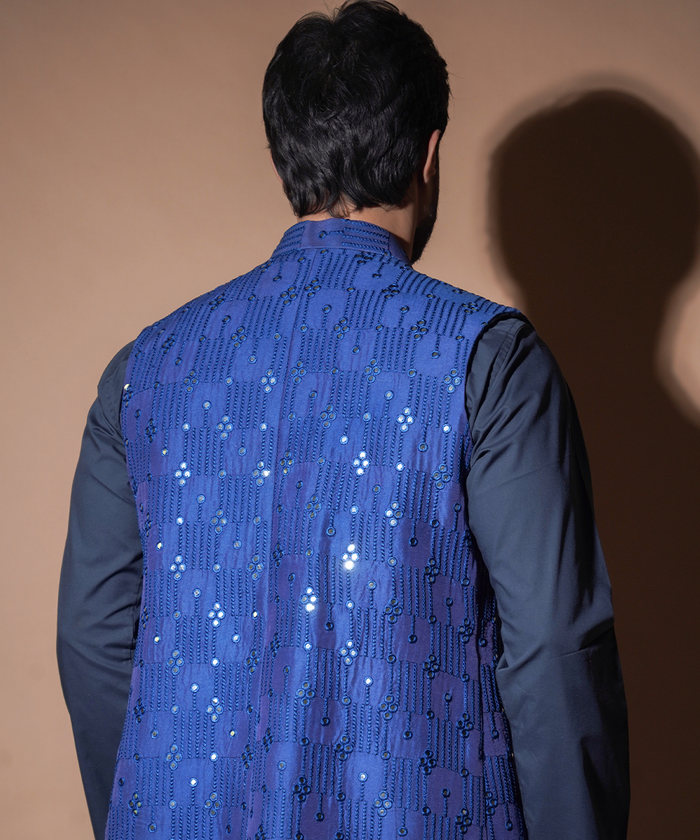 Dynamic 9mm - Ink Blue Waistcoat