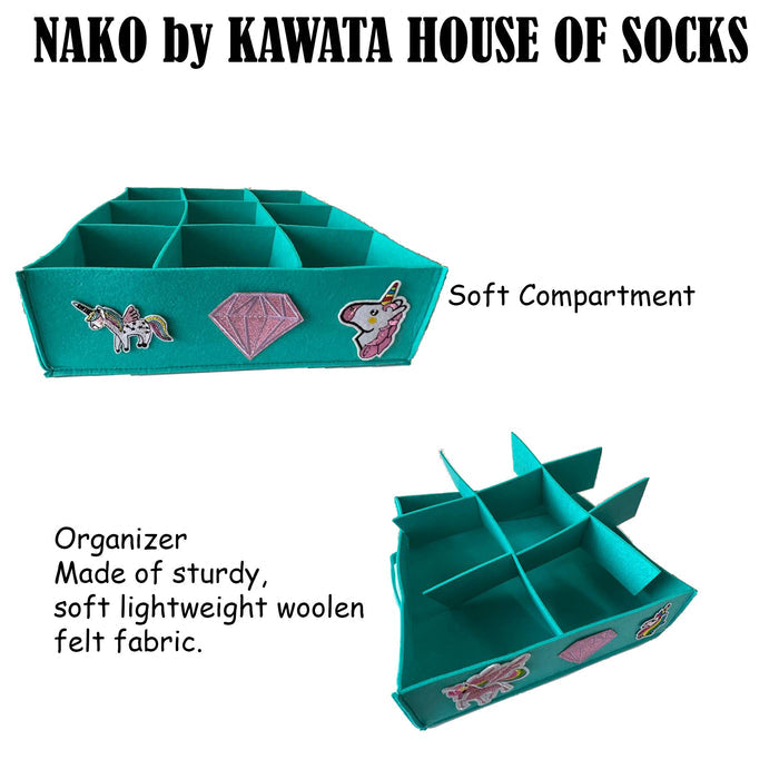 Eagrai Compartment Organizer - Turquoise Unicorn