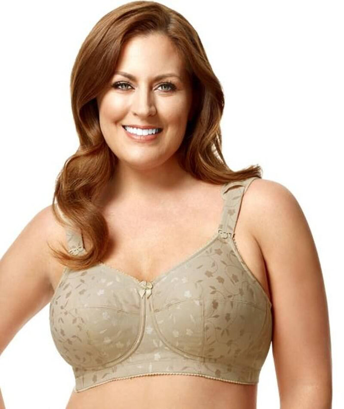 Elila Jacquard Non-Underwired Bra - Nude Bras