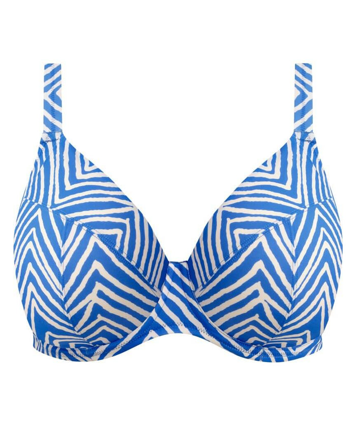 Elomi Swim Fiji Falls Underwired Plunge Bikini Top - Ocean