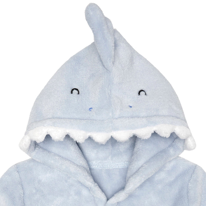 Baby Boys Blue Shark Robe
