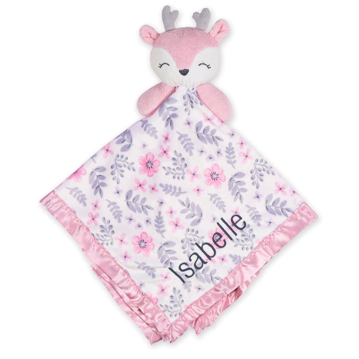 Embroidered Baby Girls Deer Oversized Security Blanket security blankets Just Born®