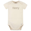 Embroidered Baby Neutral Natural Premium Short Sleeve Onesies® Bodysuit onesies Gerber®