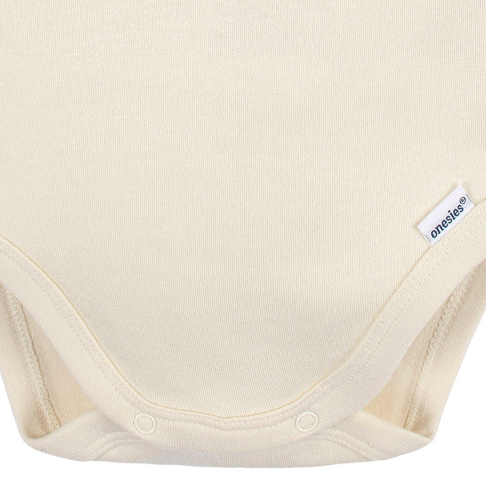 5-Pack Baby Natural Premium Long Sleeve Lap Shoulder Onesies® Bodysuits