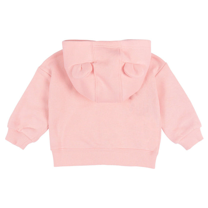 Baby Neutral Pink Zip Front Sweatshirt Outerwear Gerber®