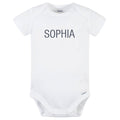 Embroidered Baby Neutral White Premium Short Sleeve Onesies® Bodysuit onesies Gerber®