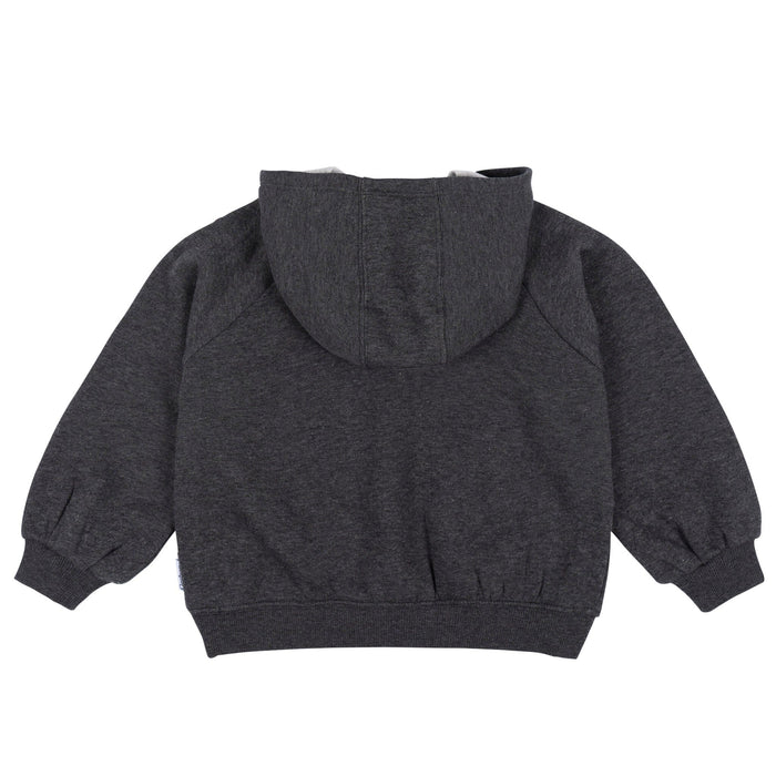 Baby & Toddler Neutral Charcoal Heather Pullover Hooded Sweatshirt tops Gerber®