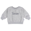 Embroidered Baby & Toddler Neutral Grey Heather Crewneck Sweatshirt tops Gerber®