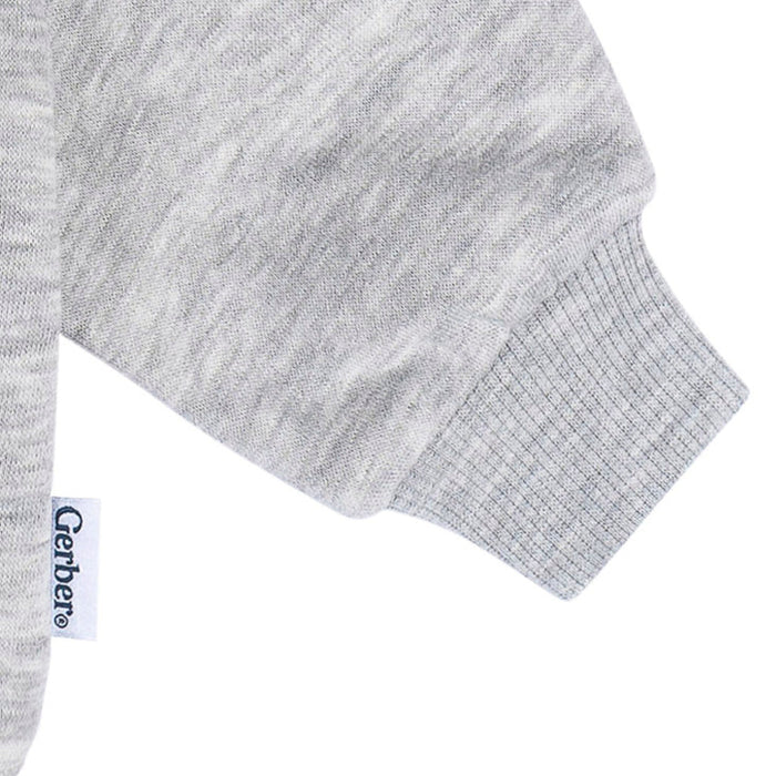 Baby & Toddler Neutral Gray Heather Crewneck Sweatshirt Outerwear Gerber®