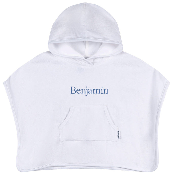 Embroidered Baby & Toddler Neutral White Hooded Swim Coverup swimwear Gerber®