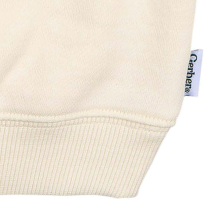 Baby & Toddler Neutral Soft Beige Pullover Hooded Sweatshirt tops Gerber®