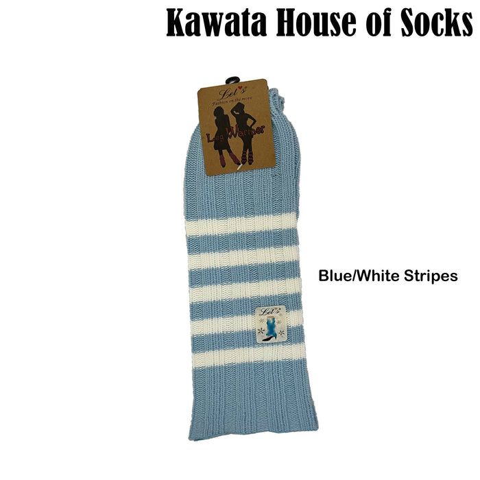 Flared Stripes Leg Warmers