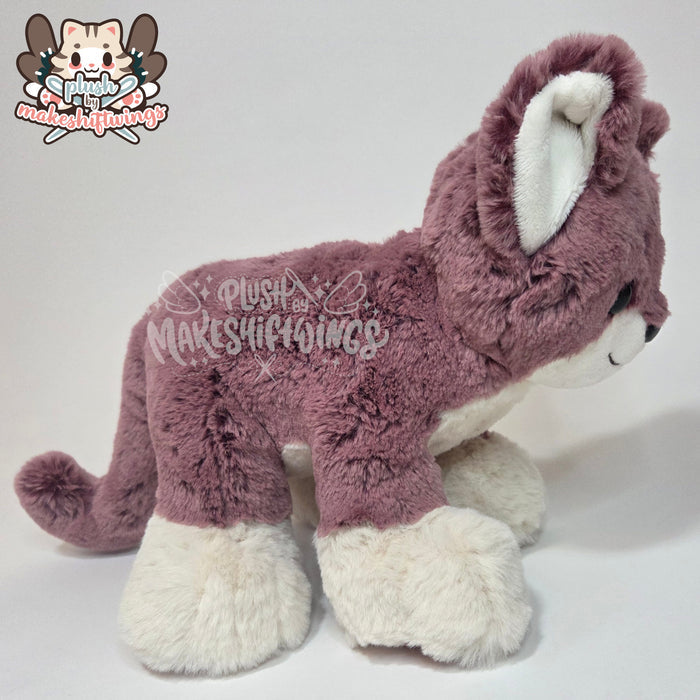 Floppy fluffy feline plush