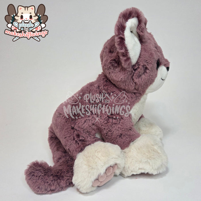 Floppy fluffy feline plush
