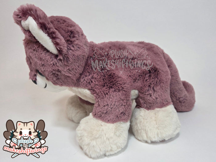 Floppy fluffy feline plush