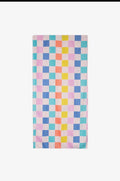 Flowers & Checkered Quick Dry Towel ￼