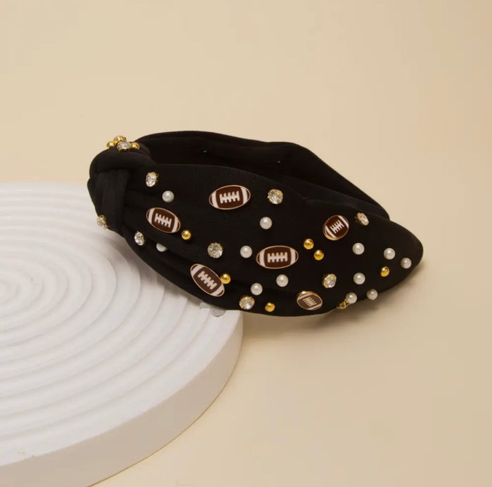 Game Day Football Jeweled Headband