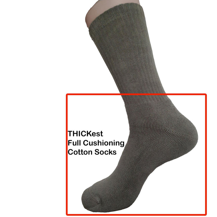 GC 18806 Full Base Cushion Sport Socks / Thick Mid Calf Cotton Socks - Kawata House of Socks