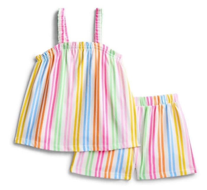 Girls embroidered stripe 2 pc set