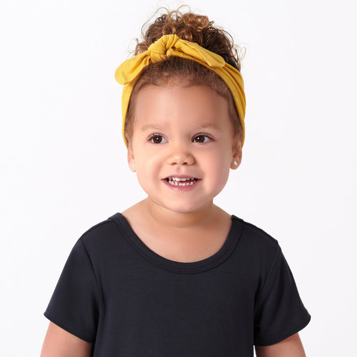 Girls Yolk Yellow Buttery-Soft Viscose Made from Eucalyptus Headband