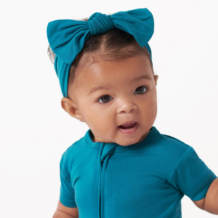Girls Teal Buttery-Soft Viscose Made from Eucalyptus Headband